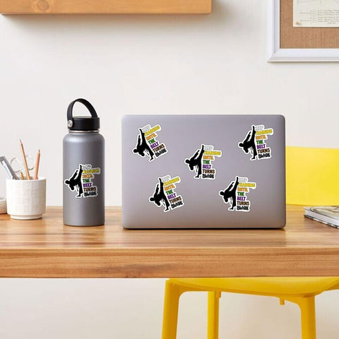 3 Pcs Keep Training Until Belt Turns Black Sticker, Karate Taekwondo Stickers, Black Belt Taekwondo Martial Arts Car Decal - Vinyl Sticker 3 Inches for Water Bottles Laptop Phone Car Window Helmet