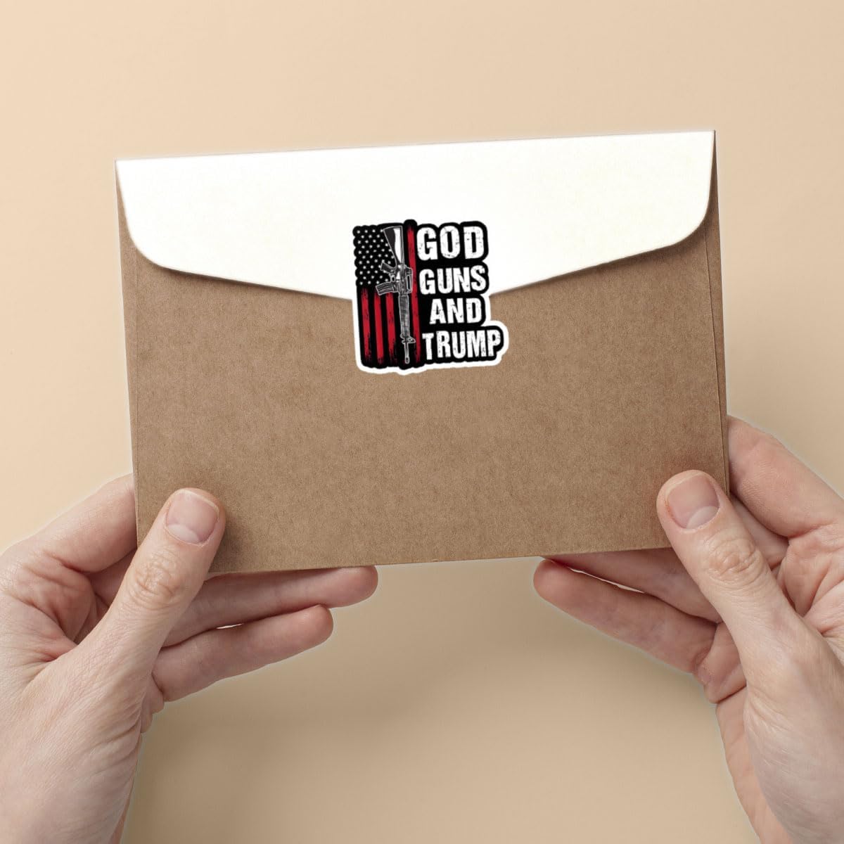 3 Pcs God Guns and Freedom Sticker – Patriotic Conservative Second Amendment Vinyl Decal Waterproof for Laptop, Tumbler, Water Bottle, Toolbox, Car Bumper – Gift for Gun Owners & Veterans – 3 Inch