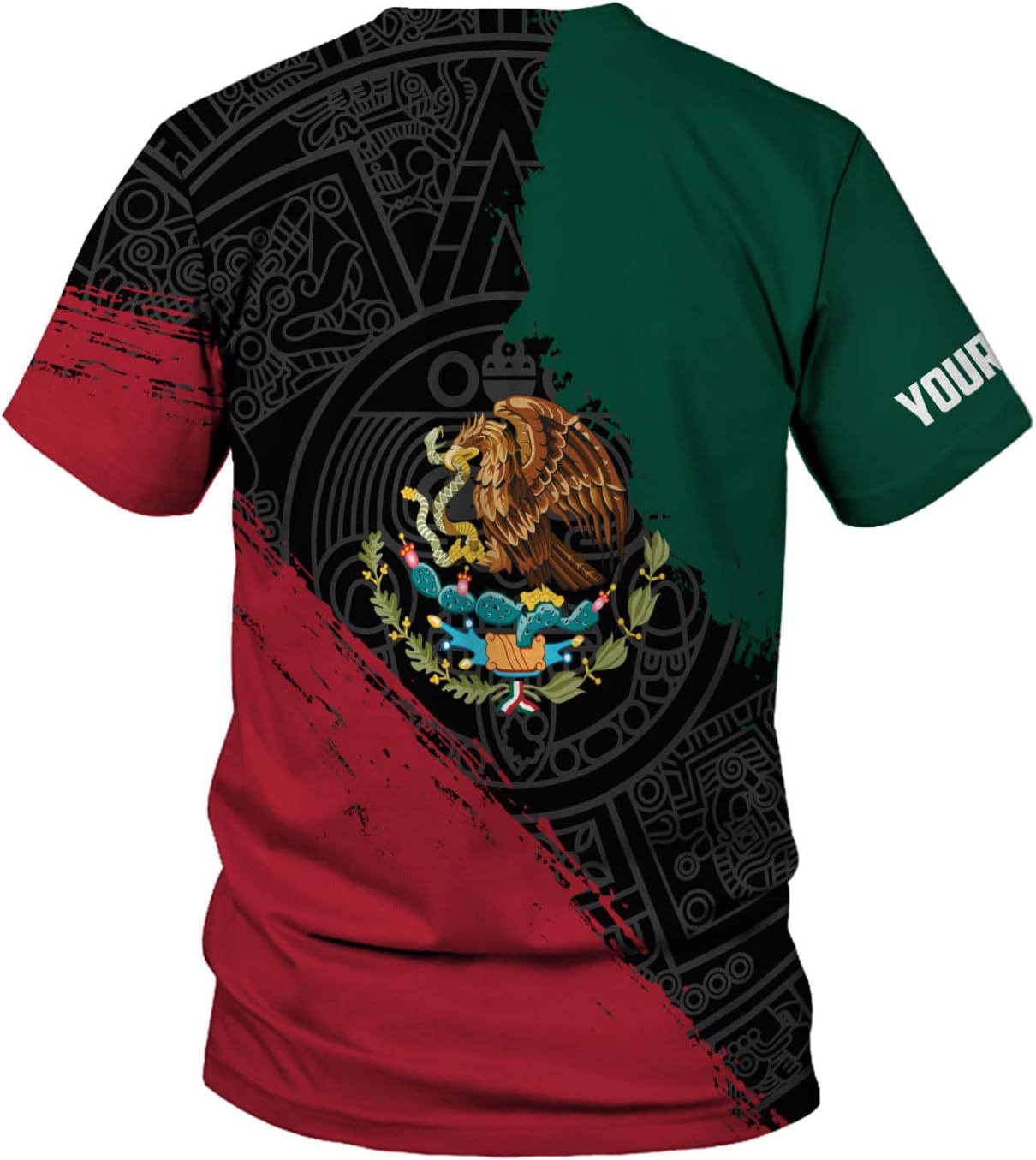 Personalized Mexican Shirts for Men 3D Customized Mexico Shirts for Men Mexico Shirts for Women Mexico Flag Shirt (HD175)