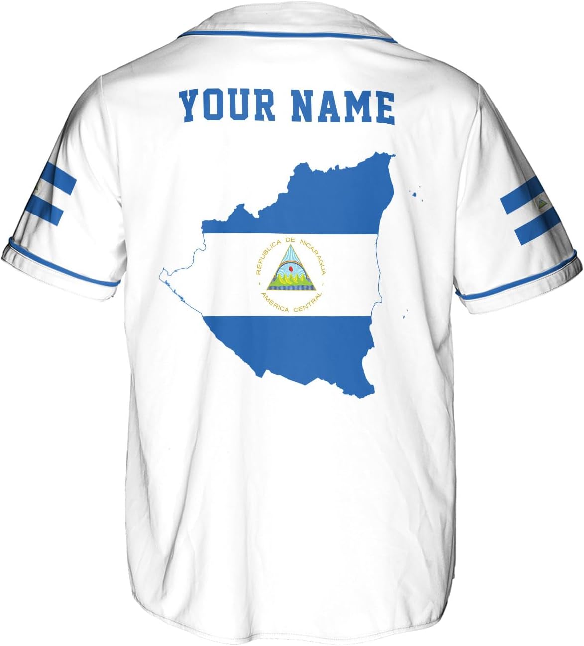 Podagree Personalized Nicaragua Baseball Jersey Shirt Name Nicaraguan Baseball Jersey for Men & Women Nicaraguan Camisas