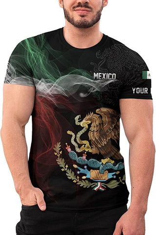 Personalized Name Mexican Hoodie 3D, Customized Mexican Hoodies for Men, Unisex Mexico Hoodie 3D, Mexico Hoodies for Men, Mexico Flag Gift for Women, T Shirt, Zip Up Hoodie, Sweatshirt HDM93