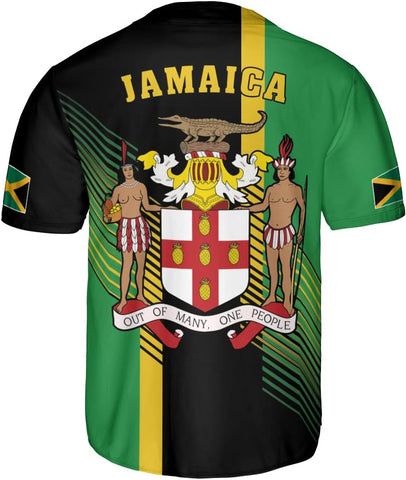 Leprints Personalized Jamaica Baseball Jersey Shirt, Custom Team Name Jamaican Baseball Jersey for Men, Women