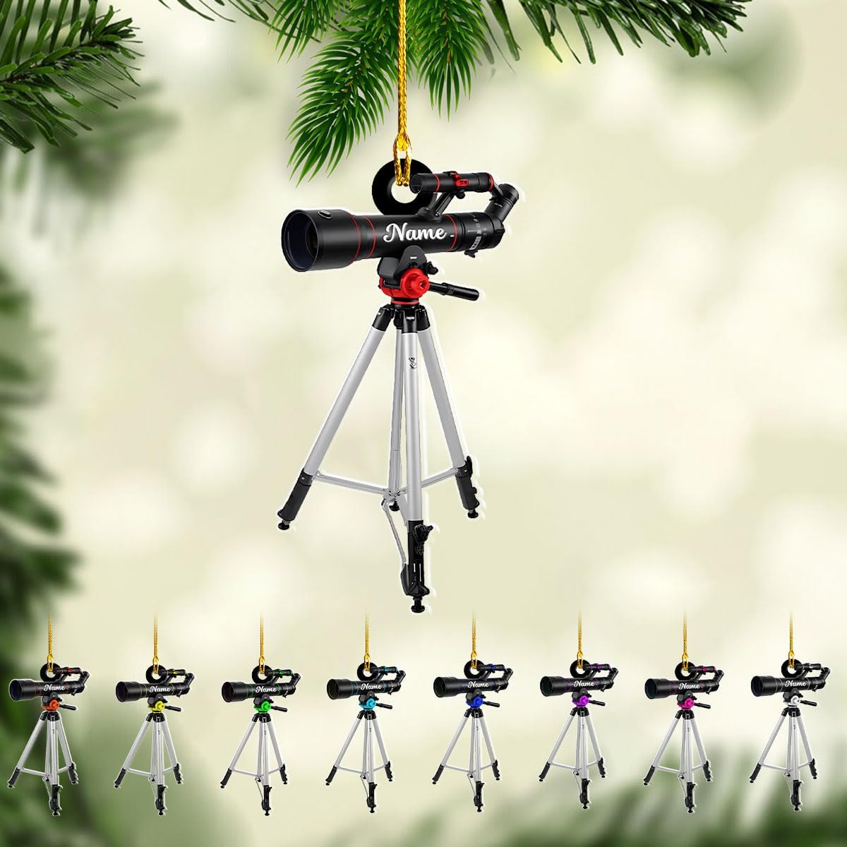 Royal Fight Custom Telescope Ornament Telescope Christmas Light Ornaments Loved Telescope Ornament Telescope Christmas Ornament 2024 Telescope Lovers Ornament Telescope Gift Xmas (TC1)