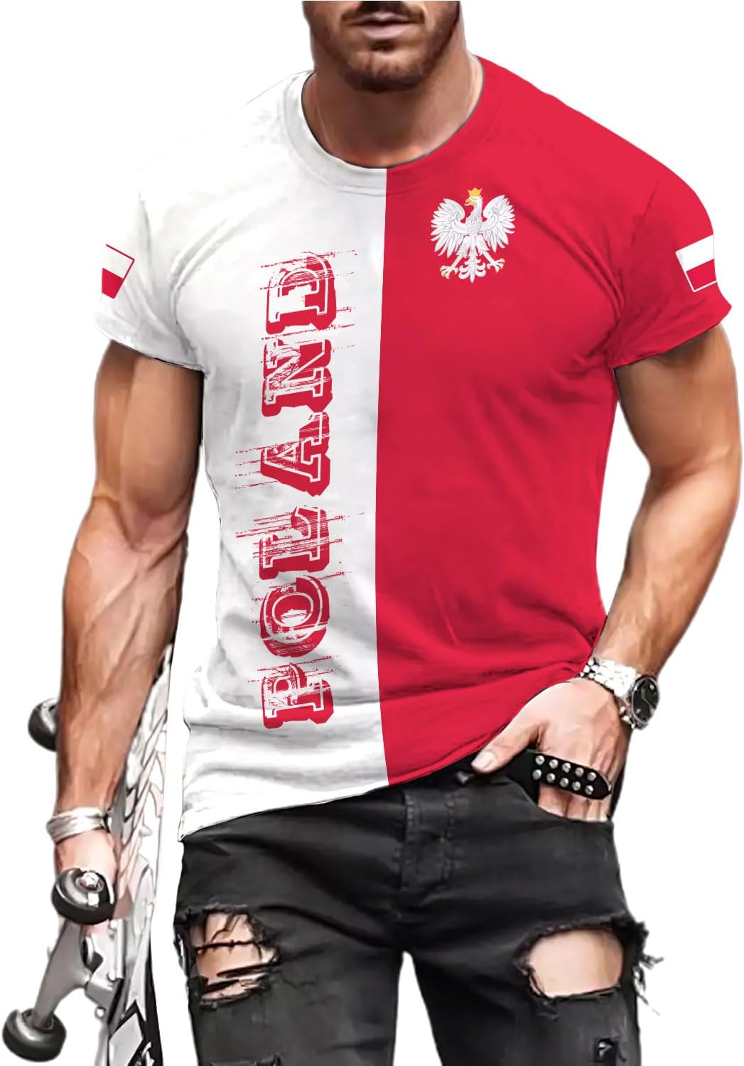 Parvii Personalized Poland Shirt Women & Men, Polska Tshirt Women Poland Shirt 3D, Poland Pride Shirts, Polish Eagle Polska