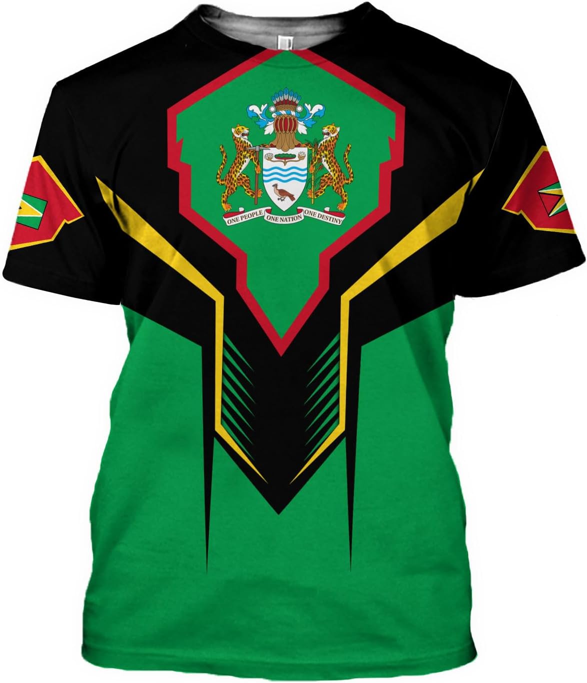 Parvii Personalized Guyana Shirts, Guyana Pride Tshirt, Guyanese Guyana Flag Shirt, Guyana Shirt for Men & Women, Guyana Gift