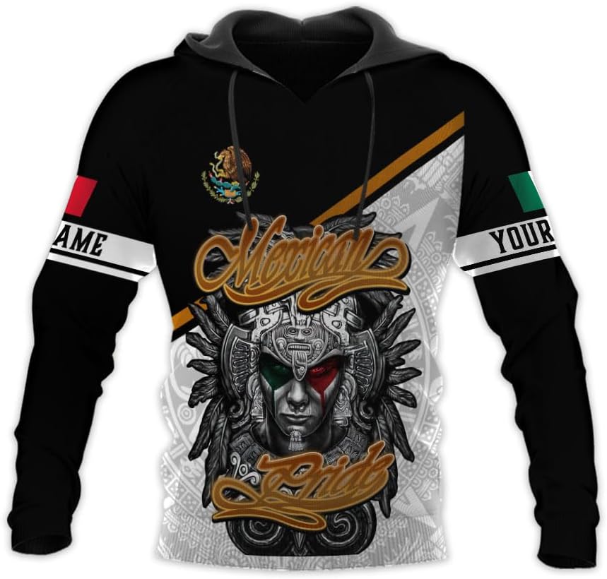 RoyalBro Personalized Mexico Shirts, Camisas De Mexico, Mexico Shirts for Men, Mexican Flag Jersey Shirt Mexico 3D Shirt