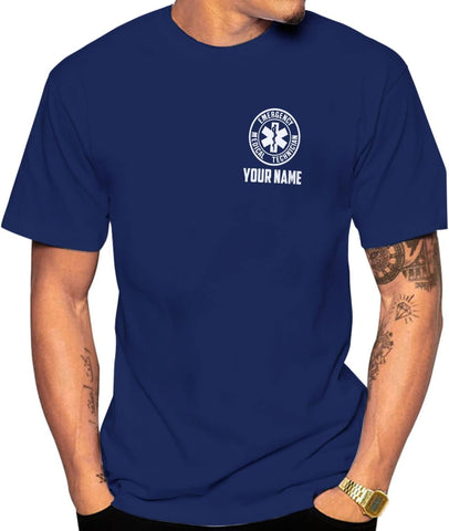 Mostprints Personalized EMT Shirt, EMS Shirt, Customized EMS Shirts,EMT Paramedic Uniform Emergency Medical Technician Shirts