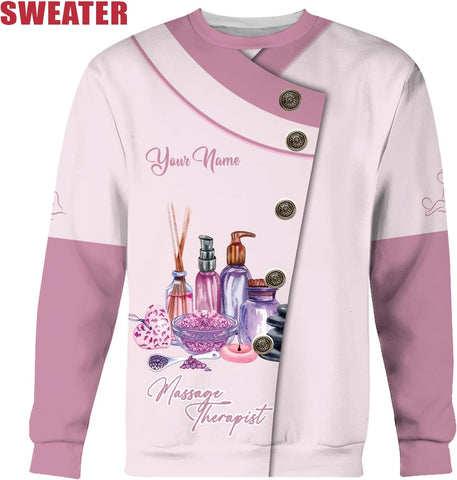 Personalized Massage Therapist Women's T-Shirt - Spa Uniform, Gift