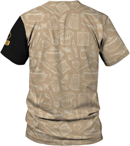 Custom Personalized 3D Chef Shirt Gifts for Lover