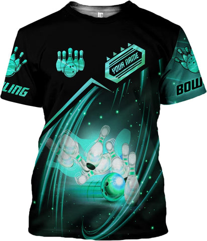 Intenprints Personalized Bowling Shirt Custom Bowling Shirts Bowling Gift Bowling Shirts for Women & Men Bowling Shirt Team