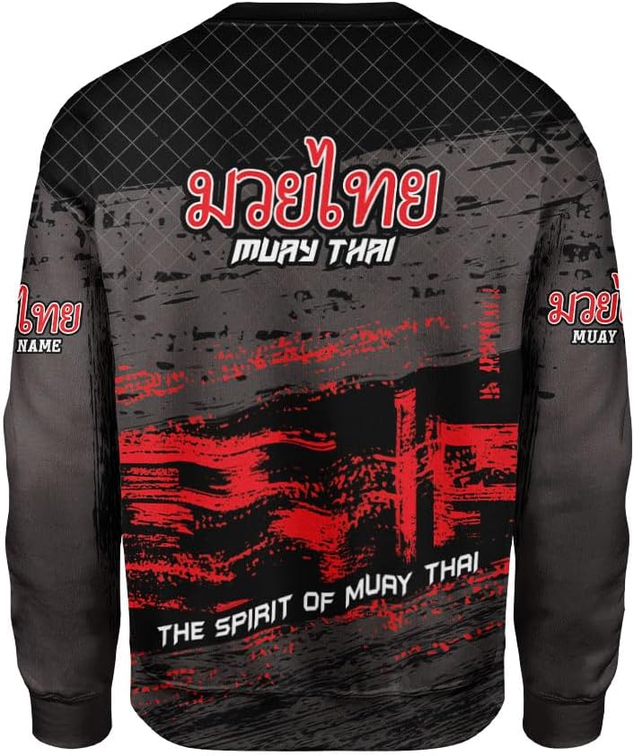 MAPrints Personalized Name Boxing Hoodies, Muay Thai Pride Sweatshirt