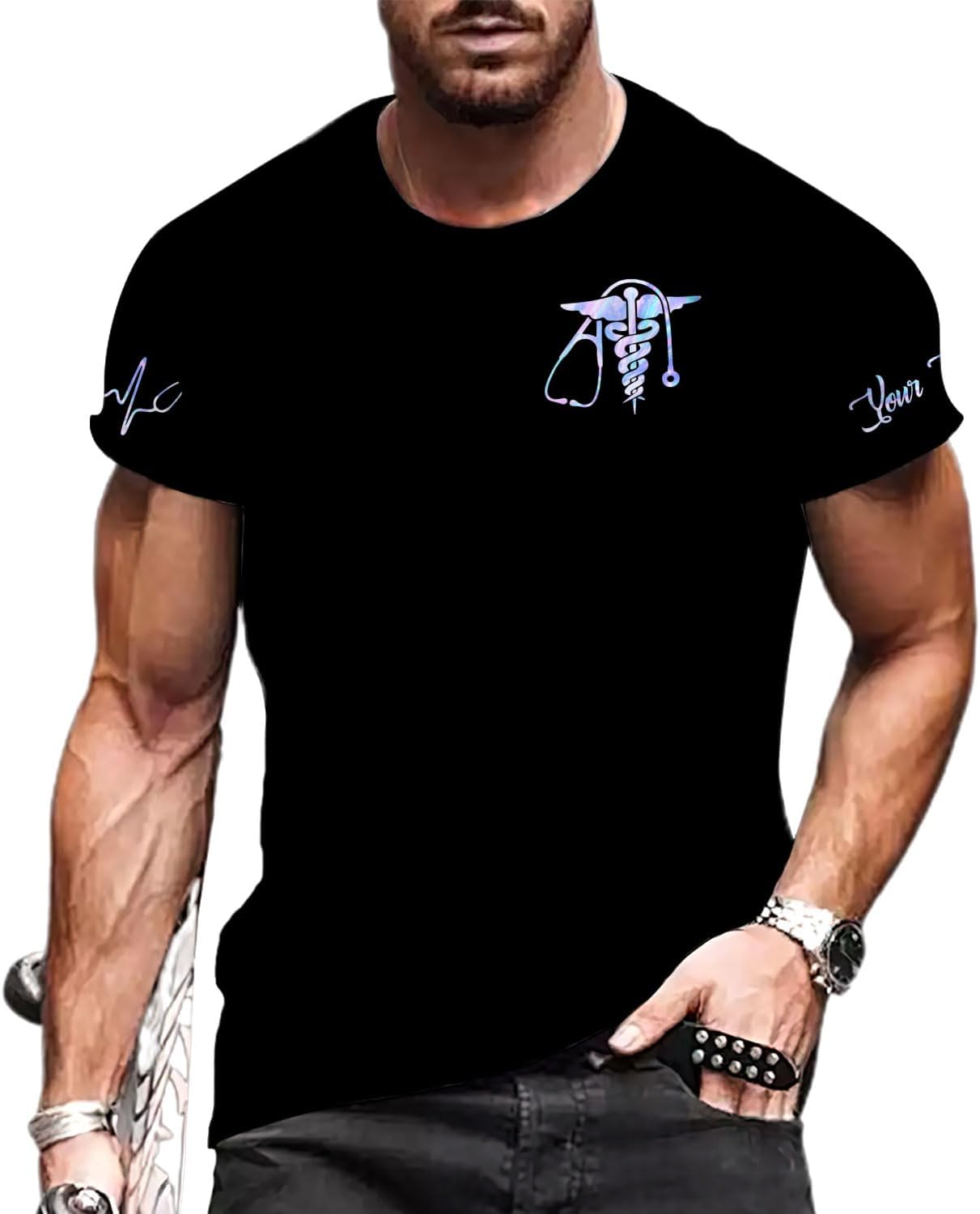 MoonArt Personalized Name Nurse Shirt Nurse Gifts Nurse Graduation Gift Funny Nurse T-Shirt Gift Nursing Emergency Shirts