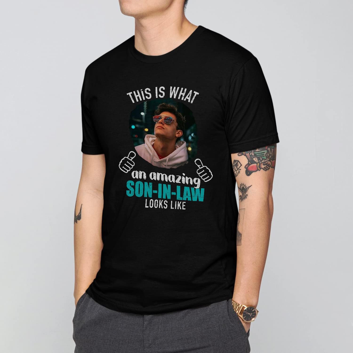 HomeDesign Personalized My Son in Law is My Favorite Child Shirt, Son in Law Tshirt, my favorite child is my son in law Shirt