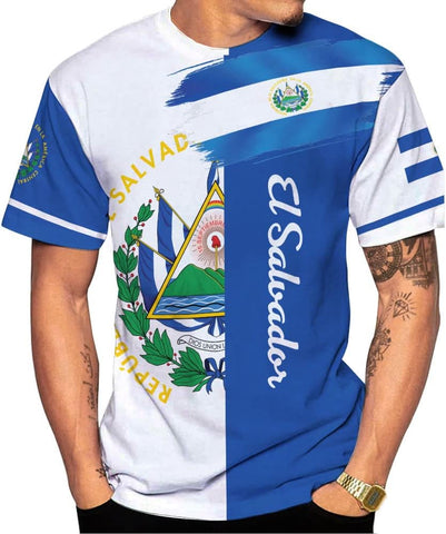 Personalized El Salvador Flag Shirt - Men & Women Salvadorans Pride Tshirt