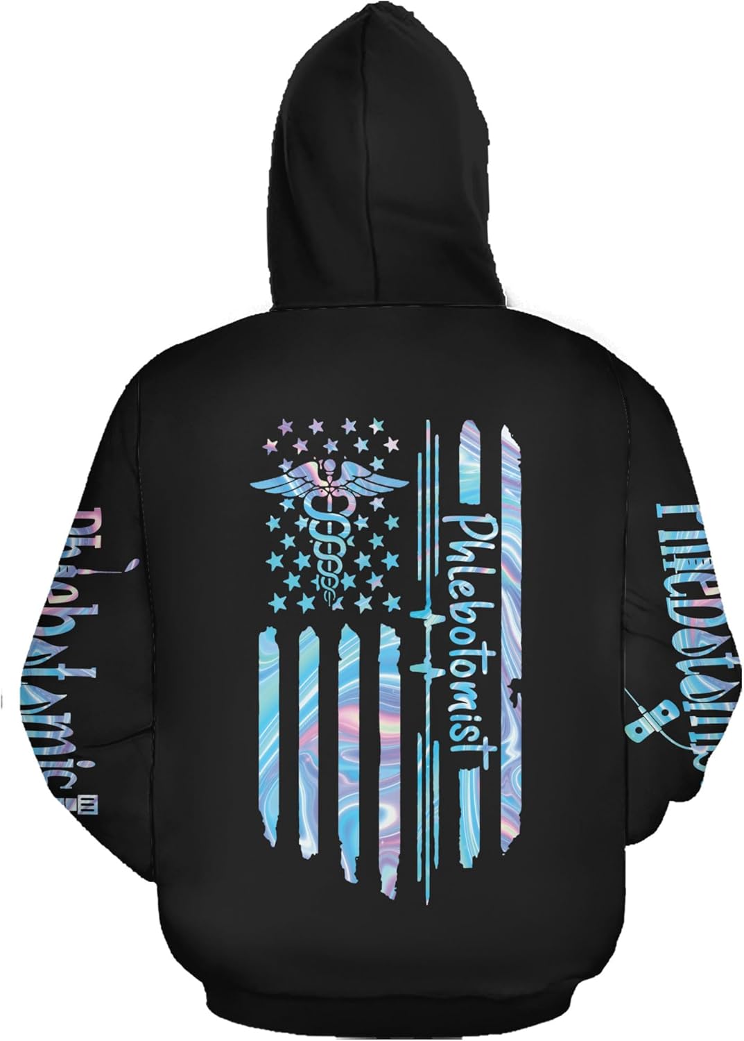 Personalized Name Phlebotomist Hoodie Gifts USA Phlebotomy Graduation Sweatshirt Hospital Zip Hoodie Nursing Emergency Shirt