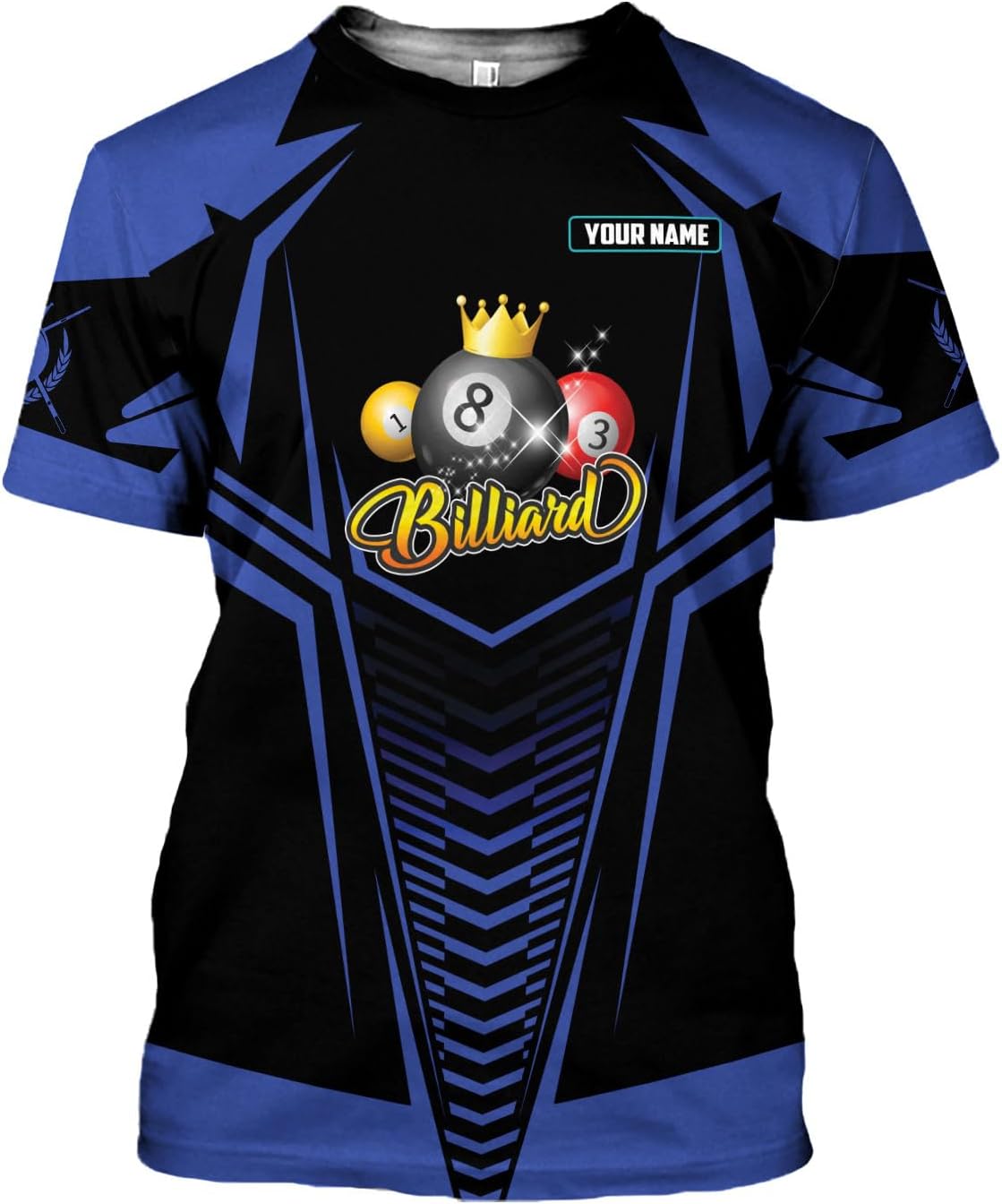 Ligthuy Personalized Name Billiard Shirts 3D, Billiards Shirt 8 Ball Billiard Shirt Custom Men's Pool Men Women\u2026