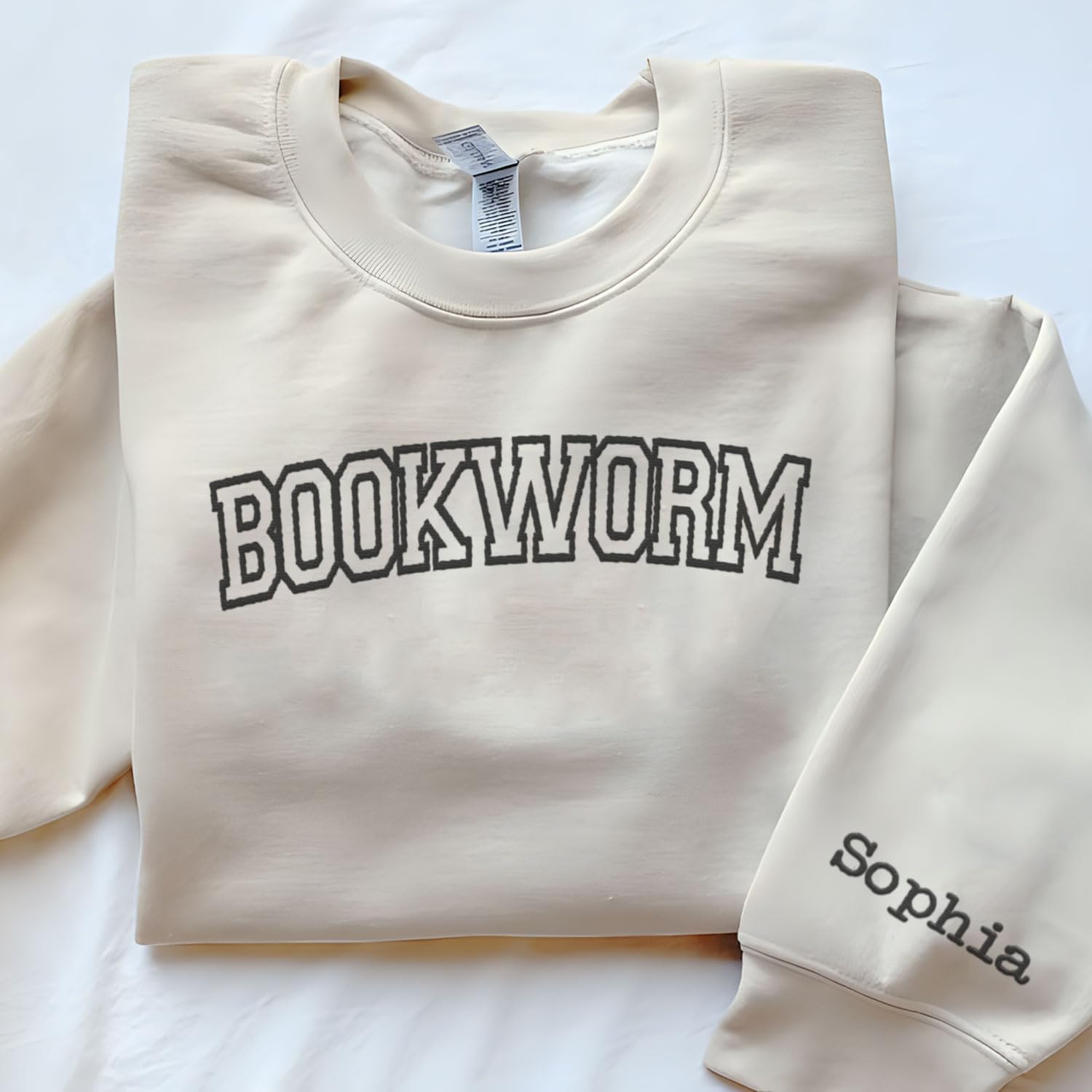 Custom Embroidered Book Sweatshirt One More Chapter Wildflower Graphic Reading For Women Crewneck Book Lover Gift Booktrovert