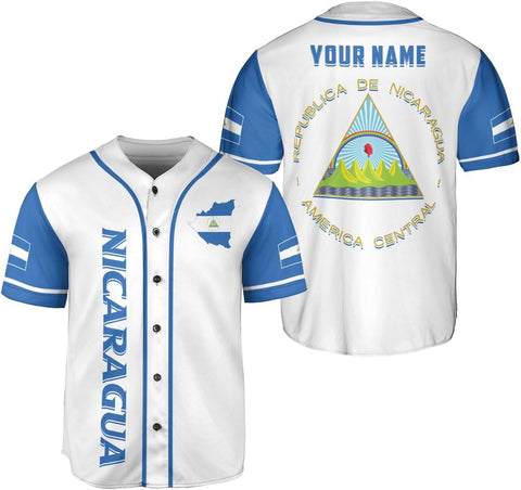 Podagree Personalized Nicaragua Baseball Jersey Shirt Name Nicaraguan Baseball Jersey for Men & Women Nicaraguan Camisas