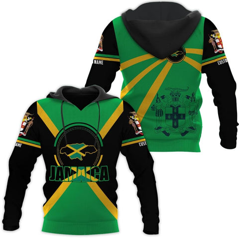 Personalized Jamaica Shirt Custom Jamaica Flag Lion Hoodie for Men and Women, Jamaican Pride Hoodie, Jamaicana Hoodie