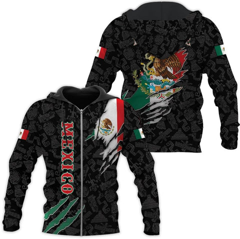 HomeDesign Custom Mexico Shirts Personalized Name Mexican 3D Flag Shirt for Men Women Aztec Unisex US Eagle Pride Camisas