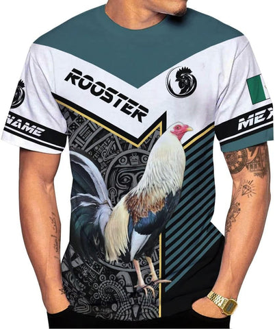Mostprints Personalized Name Mexican Shirts for Men, Rooster Mexico Shirts for Men, Mexico Shirt Eagle Flag Mexican Eagle 1