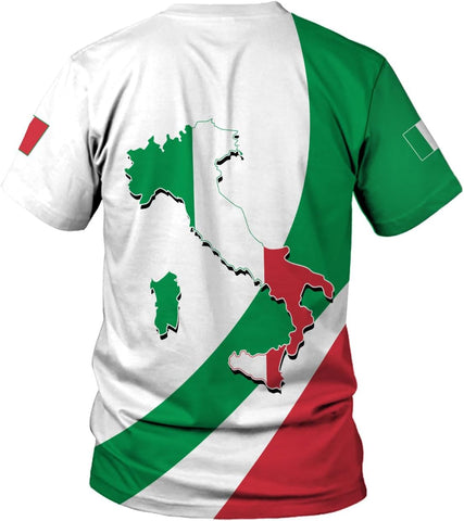 Artparel Personalized Italy Shirt 3D Italia Flag Shirt Italian Flag Shirts Italiano Shirt 3D Italian Shirt Flag for Men Women