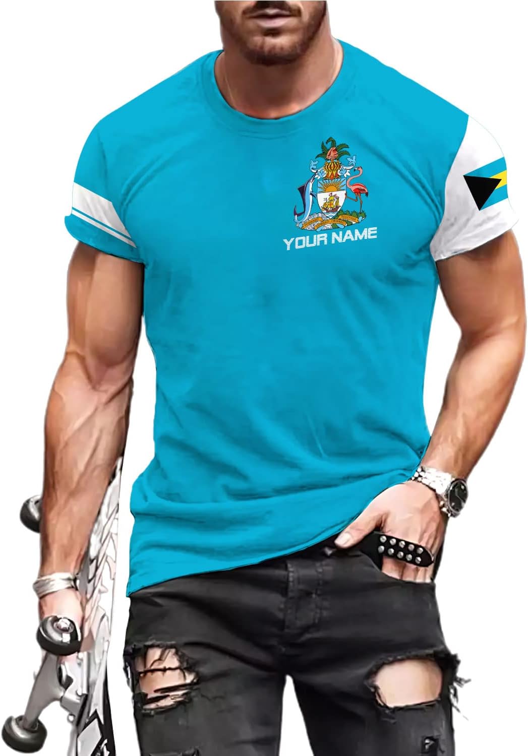 RoyalBro Personalized Bahamas Tshirt, Bahamas Souvenir Shirts Bahamian Shirt in Womens, Bahamas Shirt for Men Bahama Gift
