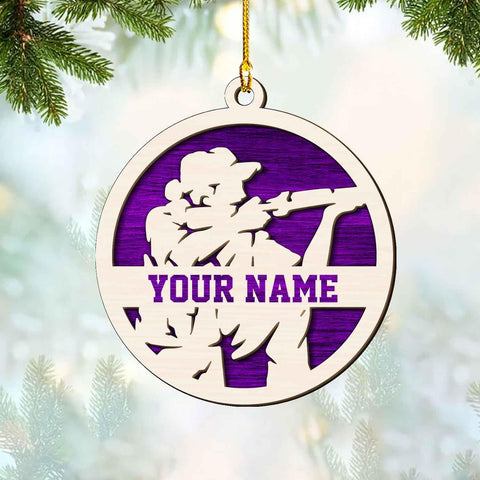 mostprints Personalized Hunting Ornament, Hunter Vest Ornament, Hunting Christmas Ornament, Hunter Christmas Ornament Hanging Tree Decor, Christmas Hunting Gifts (Hunting 6)