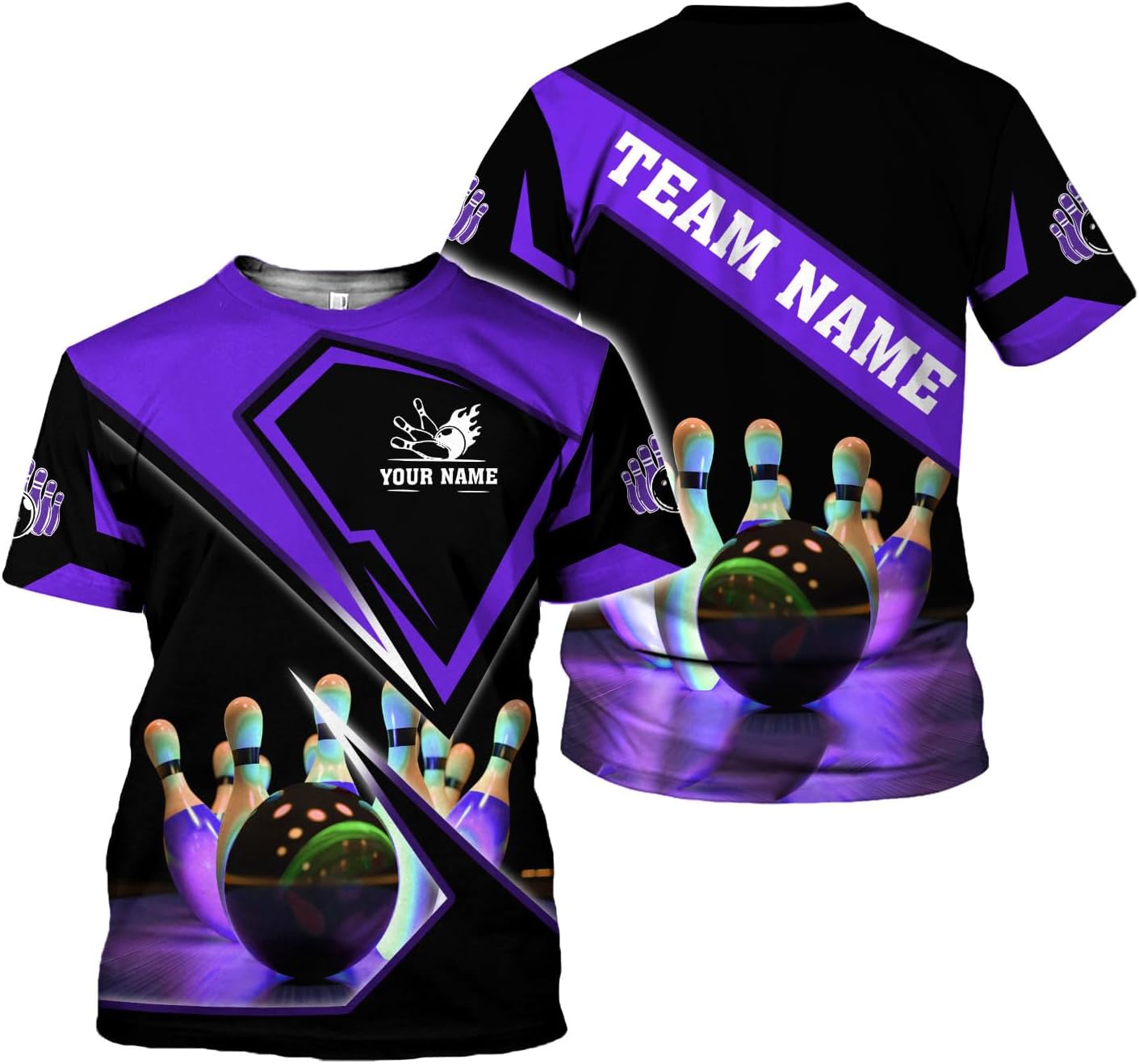 Rivelus Custom 3D Bowling Shirts Personalized for Men and Women - Unique Team Shirt & Gifts for Bowling Lovers