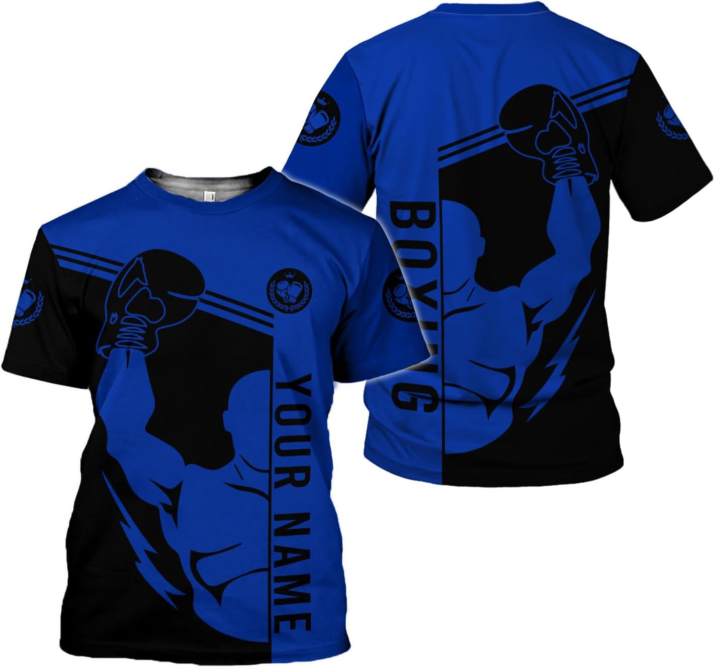 Personalized Boxing 3D Shirt, Boxing Shirts for Men Boxing T Shirts Women Boxing Tee Shirt Gifts for Boxing Lovers (HD387)