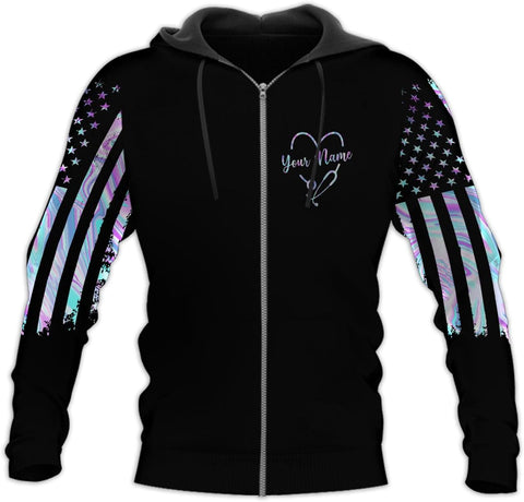 MoonArt Personalized Name Nurse Shirt Nurse Gifts Nurse Graduation Gift Funny Nurse T-Shirt Gift Nursing Emergency Shirts