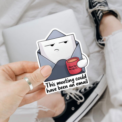 3PCS This Meeting Could Have Been an Email 3" Sticker, Funny Office Humor Stickers Coworker Gift Office Work This Meeting Could Have Been an Email Decal for Laptop Water Bottle Toolbox Car