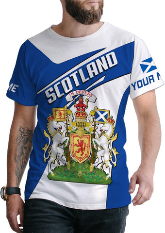 Mostefy Personalized Scotland Shirt 3D, Custom Name Scotland Tshirt, Scottish Shirts for Men and Women, Scottish Shirt S-5XL