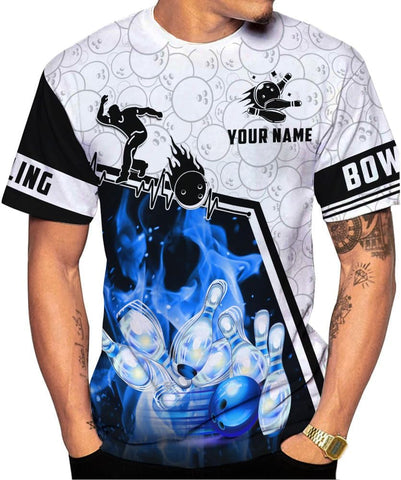 Intenprints Personalized Bowling Shirt Custom Bowling Shirts Bowling Gift Bowling Shirts for Women & Men Bowling Shirt Team