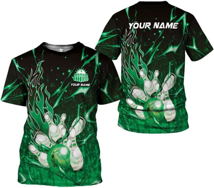 AOVL Custom Bowling Shirts for Men Bowling Shirts Bowling Shirts Unisex Bowling Jerseys for Men Custom Bowling Shirts for Men