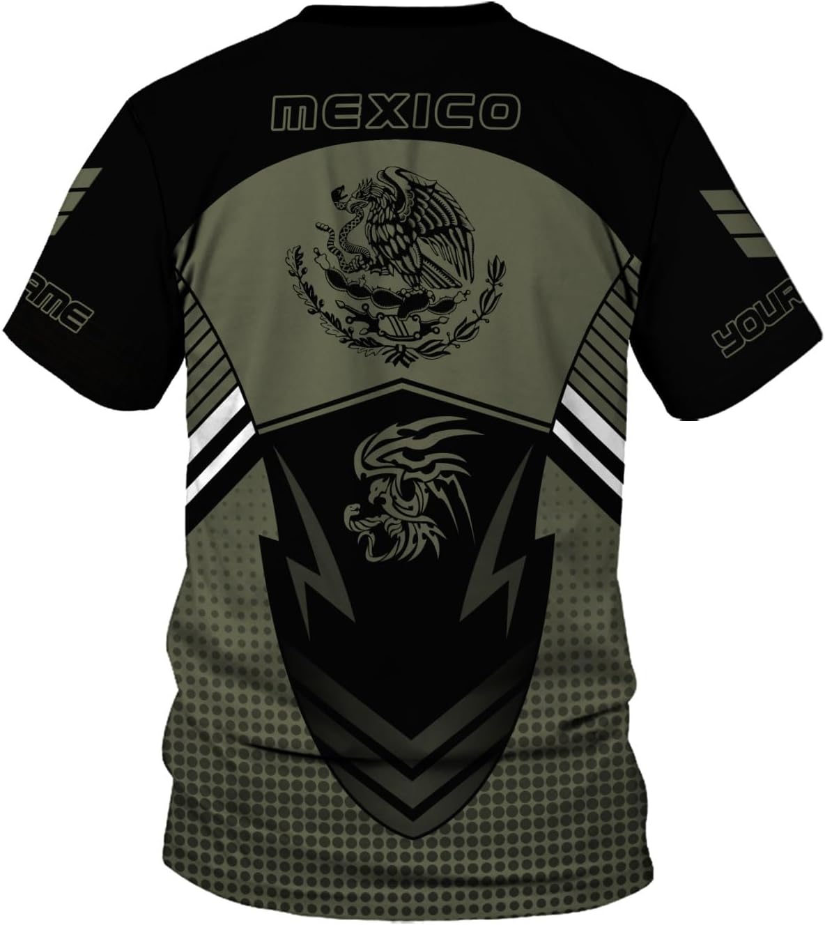 Rivelus Personalized Name Mexican Shirts for Men, Customized Mexico Shirts for Men, Mexico Shirts for Women Mexico Shirt