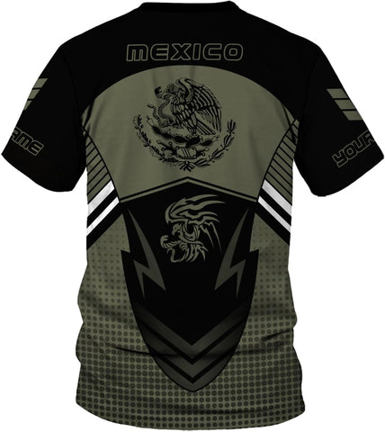 Rivelus Personalized Name Mexican Shirts for Men, Customized Mexico Shirts for Men, Mexico Shirts for Women Mexico Shirt