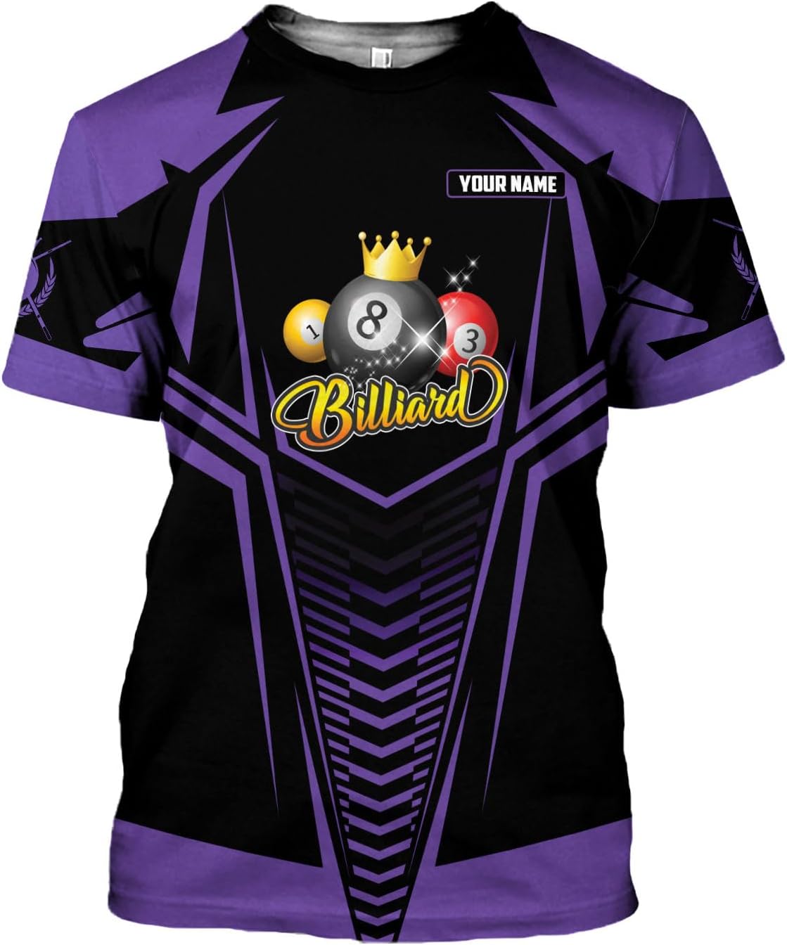 Ligthuy Personalized Name Billiard Shirts 3D, Billiards Shirt 8 Ball Billiard Shirt Custom Men's Pool Men Women\u2026