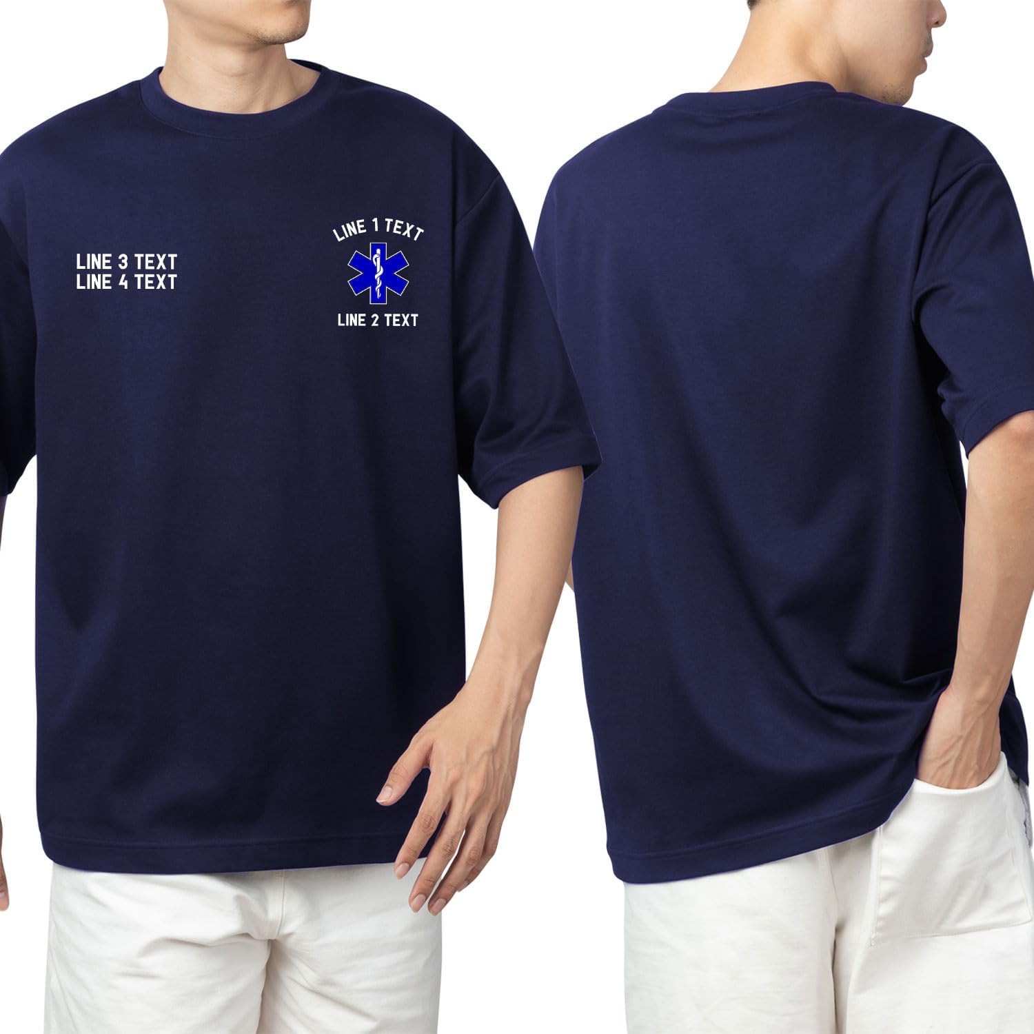 Custom EMT EMS Embroidered Sweatshirt Hoodie Personalized Paramedic Uniform Emergency Medical Technician Shirts Men Women