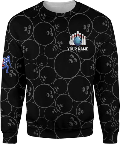 Pretyprints Personalized Bowling Shirt - Custom Bowling Gift for Women & Men