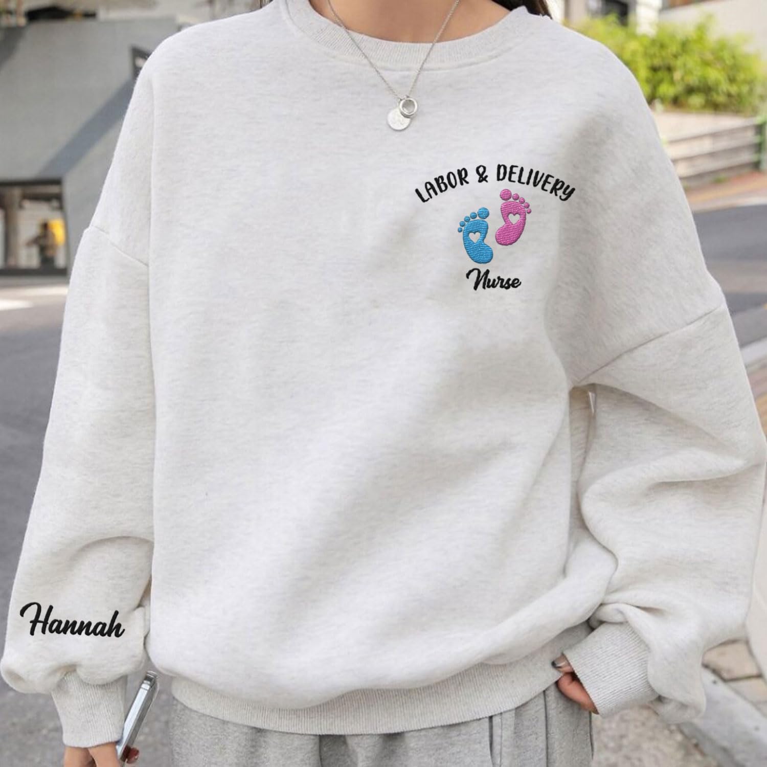 Leeprints L&D Sweatshirt, Personalized LD Shirt, Nurse Appreciation Gift