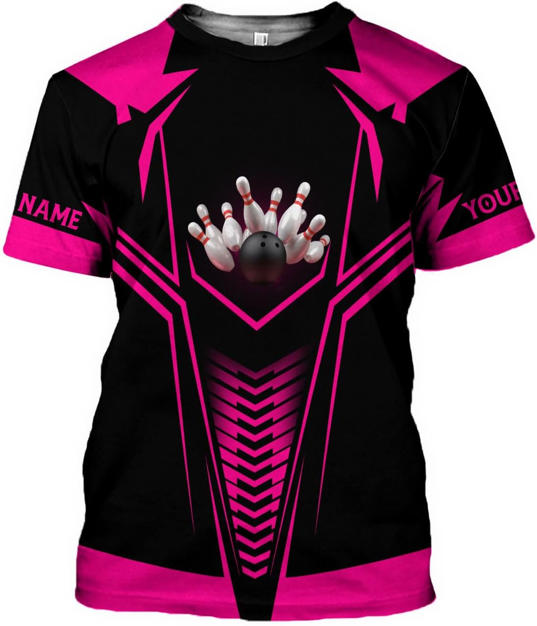 MoonArt Personalized Name Bowling Shirts for Men and Women 3D, Bowling Shirts for Team Bowling, Bowling Shirts Gift