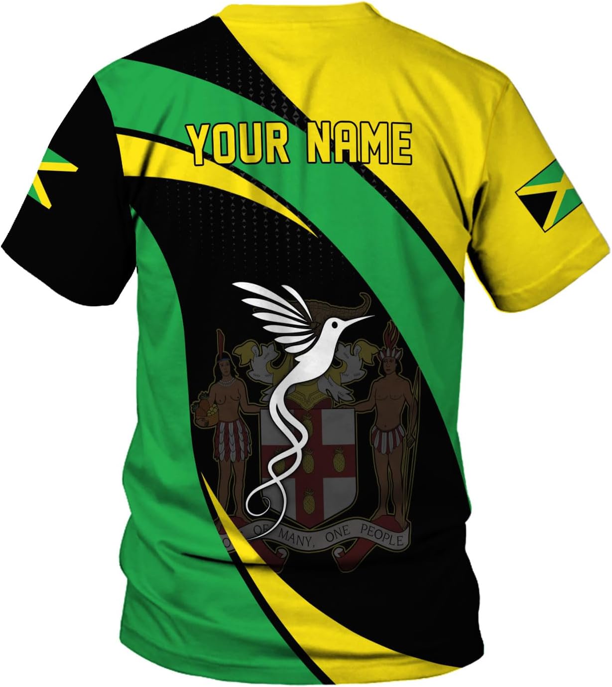 MoonArt Personalized Jamaica Shirt Custom Jamaica Flag Lion Hoodie for Men and Women, Jamaican Pride T-Shirt, Jamaicana
