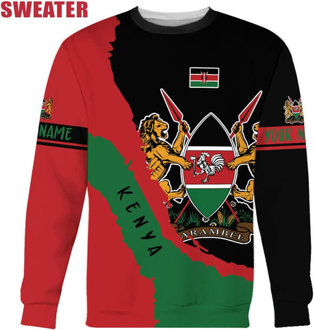Personalized Kenya Flag 3D Shirts - Kenyan Pride Gift