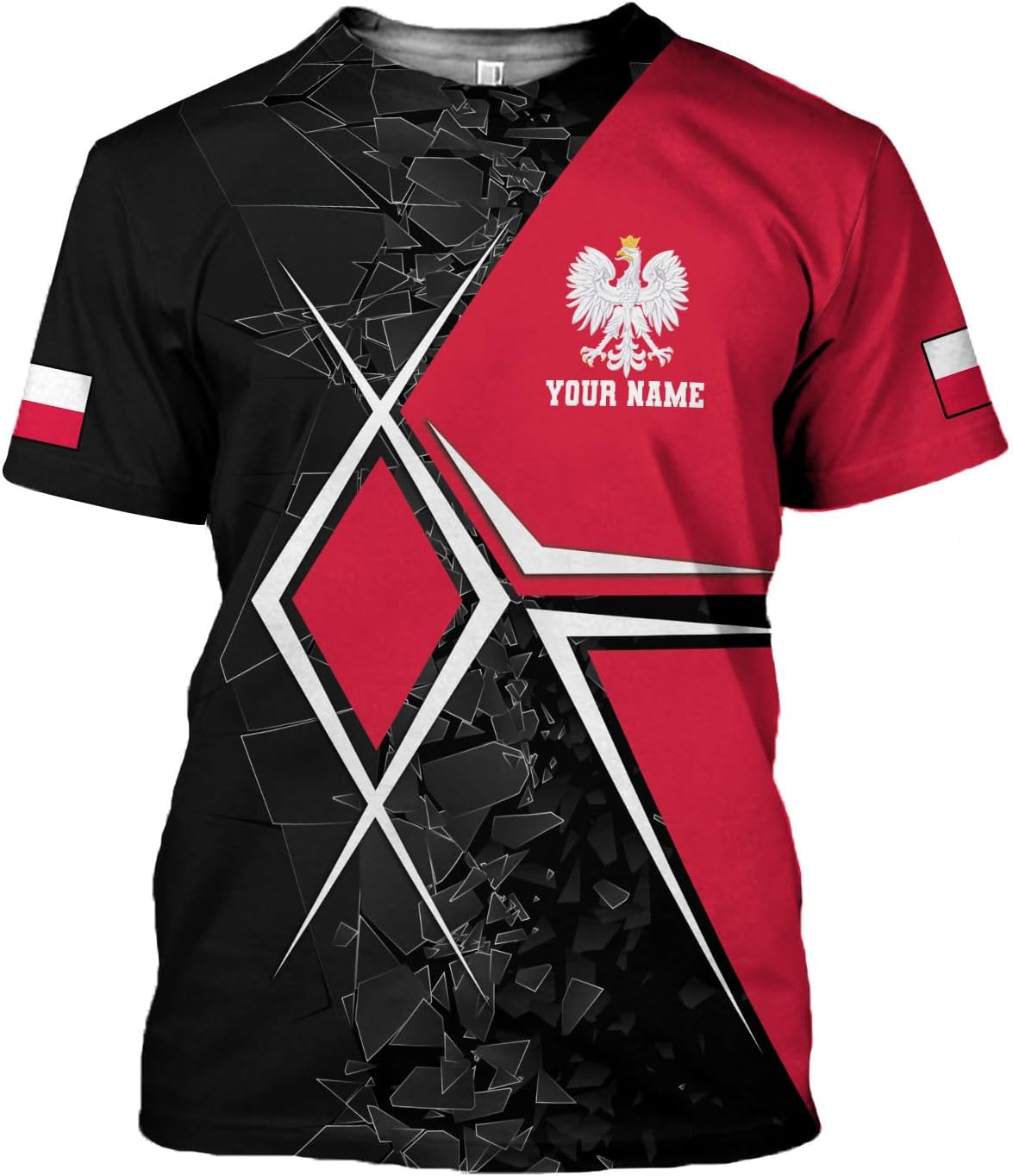 Parvii Personalized Poland Shirt Women & Men, Polska Tshirt Women Poland Shirt 3D, Poland Pride Shirts, Polish Eagle Polska