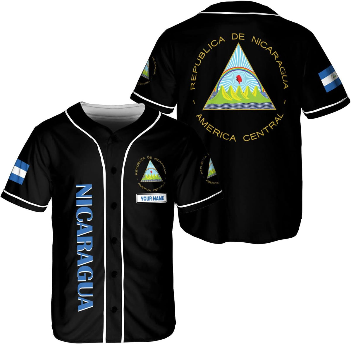 Royal Fight Personalized Nicaragua Baseball Jersey Custom Nicaragua Baseball Jersey for Men Women Nicaraguan Camisas Shirt