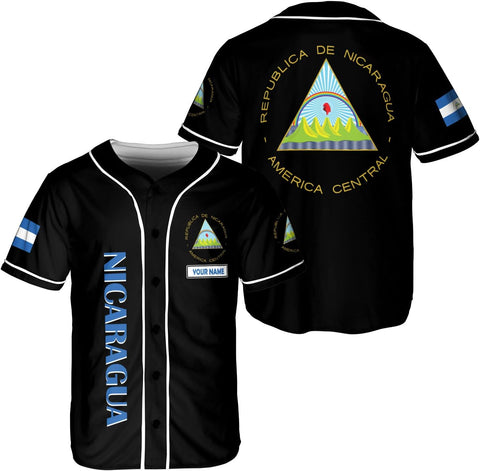 Royal Fight Personalized Nicaragua Baseball Jersey Custom Nicaragua Baseball Jersey for Men Women Nicaraguan Camisas Shirt