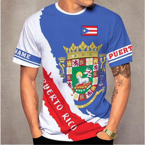 Mostefy Personalized Name Puerto Rico Shirt, Customized Puerto Rico Shirts for Men and Women, Puerto Rico Flag T-Shirt3