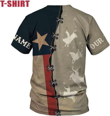 HomeDesign Personalized Name Texas Flag and Map Dont Mess with Texas Shirts 3D Unisex Shirt for Men Women Adult Size S-5XL