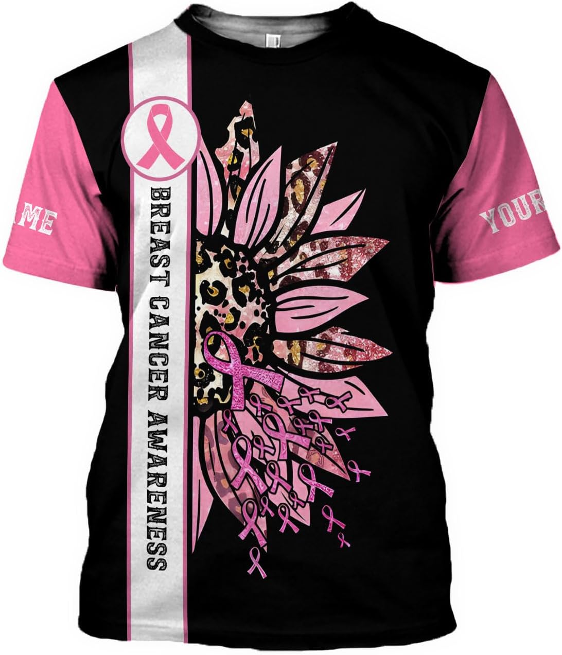 Podagree Personalized Breast Cancer Hoodie 3D, Pink Ribbon Awareness Sweatshirt, Survivor Pride Breast Cancer Zip Hoodie